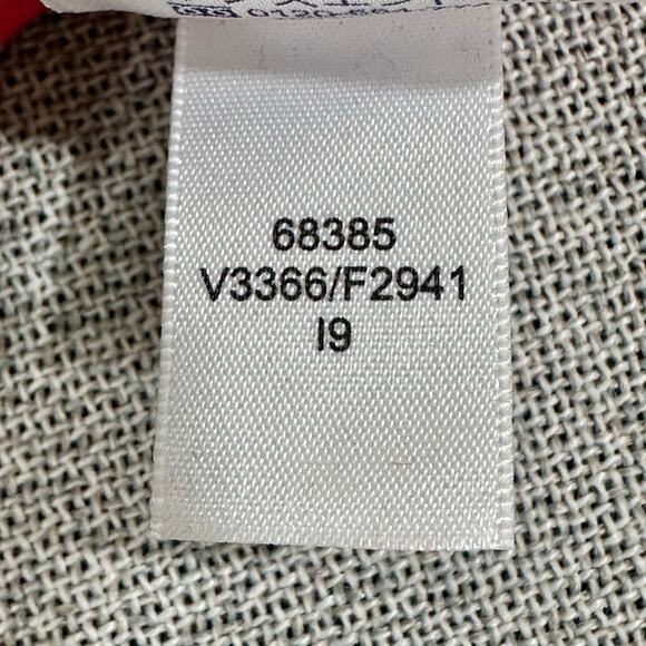 Lands’ End Needlepoint Christmas Stocking Wool Holiday Tree Red Velvet 18” - Picture 12 of 13